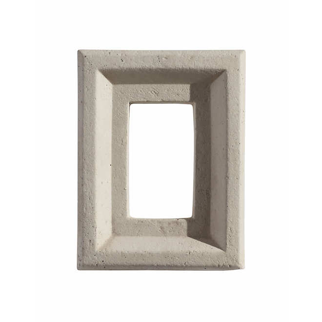 Be.On Stone Wall Plate for Switch in Grey Stone - 8 x 6 x 2-in