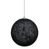 Uberhaus "Rafiya" 1-Light Pendant - 13.8'' - Black