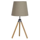 Lampe de table « trépied », 22,83 po, naturel