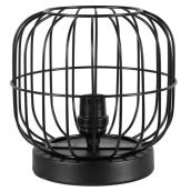 Lampe de table, abat-jour et base métaliques, noir