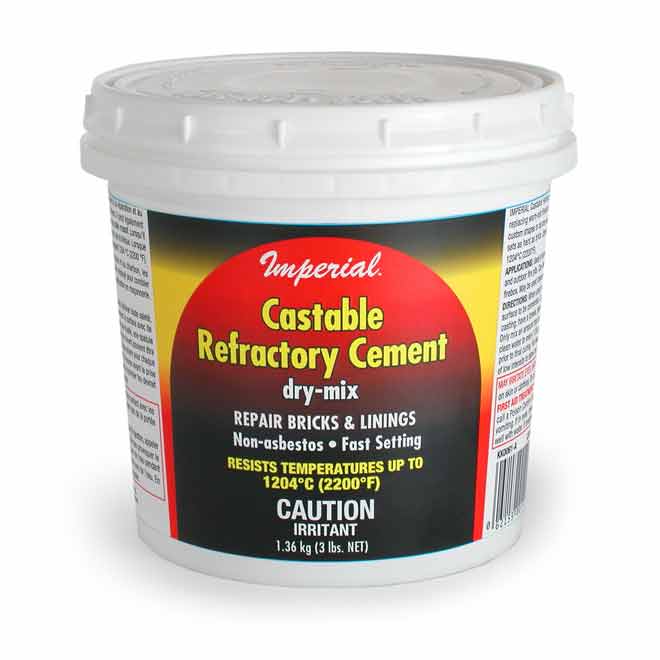 Castable refractory cement 3 lb