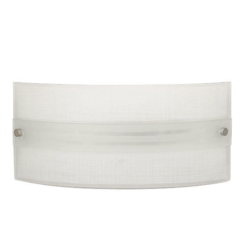 Lumirama Luongo Wall Sconce - 13-in W x 6-in H - Chrome-Finished Metal - Frosted Glass Shade