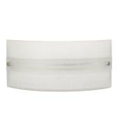 Lumirama Luongo Wall Sconce - 13-in W x 6-in H - Chrome-Finished Metal - Frosted Glass Shade