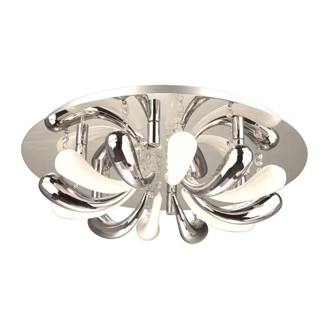 Lumirama Flush-Mount Ceiling Light - 40-Watt - G9 Bulbs - Chrome Finish - Round