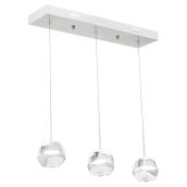 Luminaire suspendu à 3 lumières DEL « Delh » - 60 po