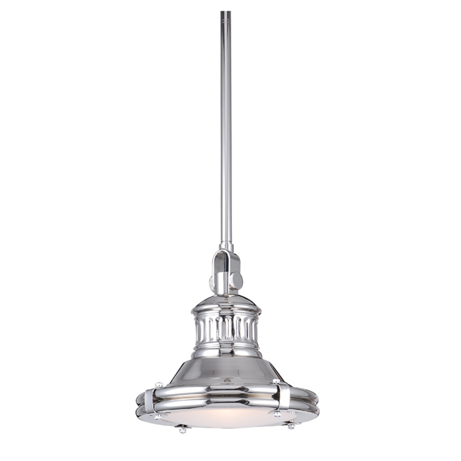 Lumirama Spectra Pendant Light 60W in Stainless Steel and Glass - 12 x 46-in