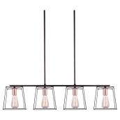 "Coppertech" 4-Light Adjustable Pendant Light - 38"