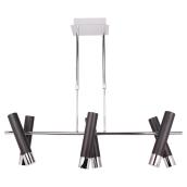 Mini-suspension à 6 lumières DEL « Microdel », 35 po