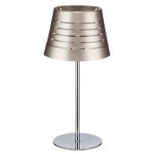 Lampe de table, CFL/DEL, 60 W, métal, aluminium