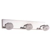 Luminaire mural à rondelles de lumières pivotantes Discodella Lumirama, chrome poli, 3 ampoules DEL intégrées 8 W