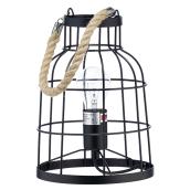 Pier Table Lamp - CFL or LED Bulbs - 60W - Black