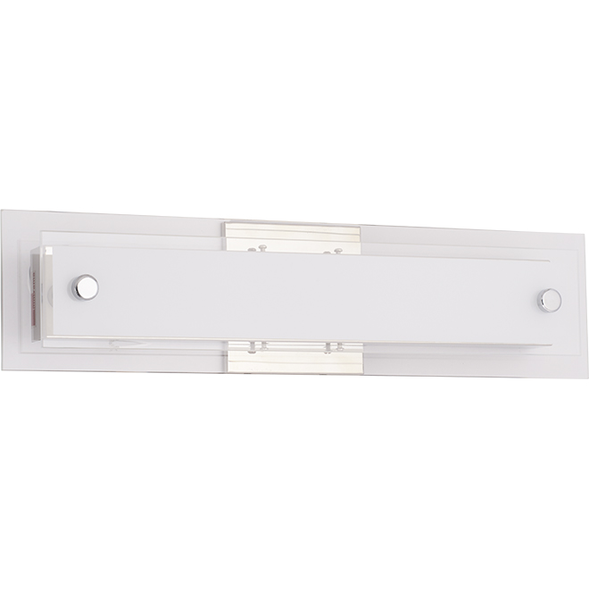 Lumirama Del Mare Vanity Light Bar for Bathrooms - Frosted Glass Shades - 1 Integrated LED Bulb