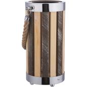 Lampe de table, bois et chrome