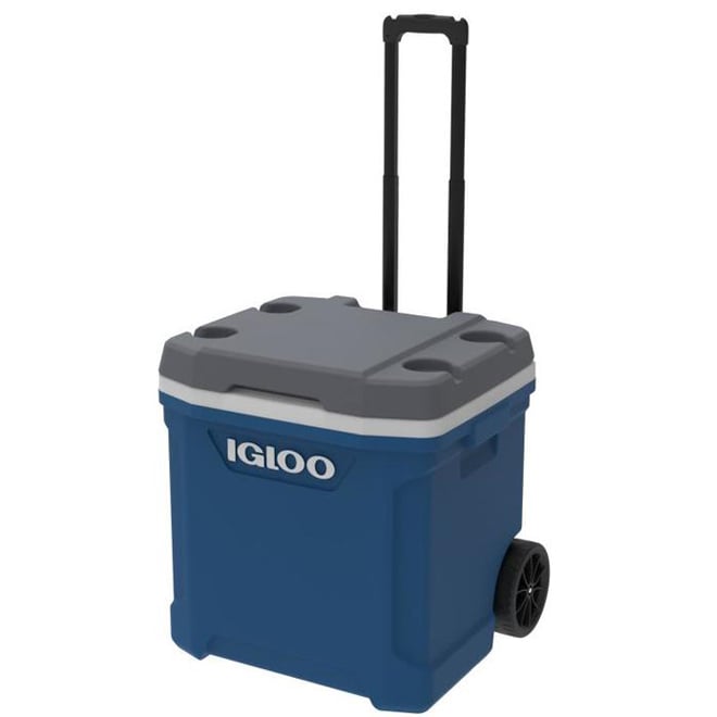 Glacière à Roulettes 57 L – Avec Ouvre-bouteille, Chariot Bar Mobile – Idéale Pour Fêtes, événements, Barbecue