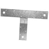 Attache en T en acier galvanisé de 12" x 8", boîte de 20