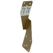 Ancrage en acier plaqué or de 1 1/2" x 6 1/2", boîte de 120