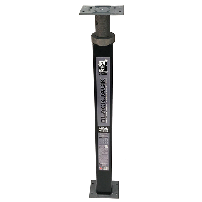 Mitek BlackJack 3.0 Support Column - 10 Gauge Powder-Coated Steel - 3-in x 3-in Tube - 92 to 96-in Adjustable Height