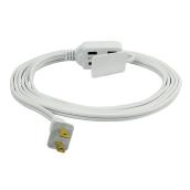 Utilitech Indoor SJT Extension Cord - 3 Outlets - 6-ft - 16/2 - White