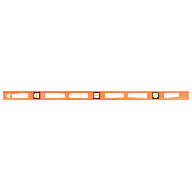 Niveau à bulles en plastique orange Structo-Cast de Johnson, 48 po