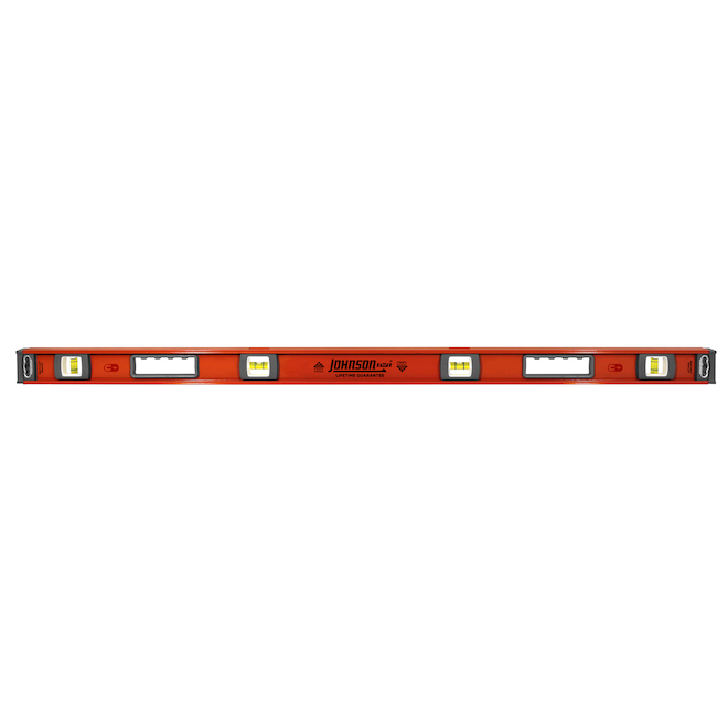 Johnson 48-in Aluminum Magnetic I-Beam Level - Orange