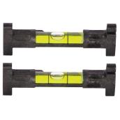 Johnson Heavy Duty Line Level - Plastic - Black - 2/Pack