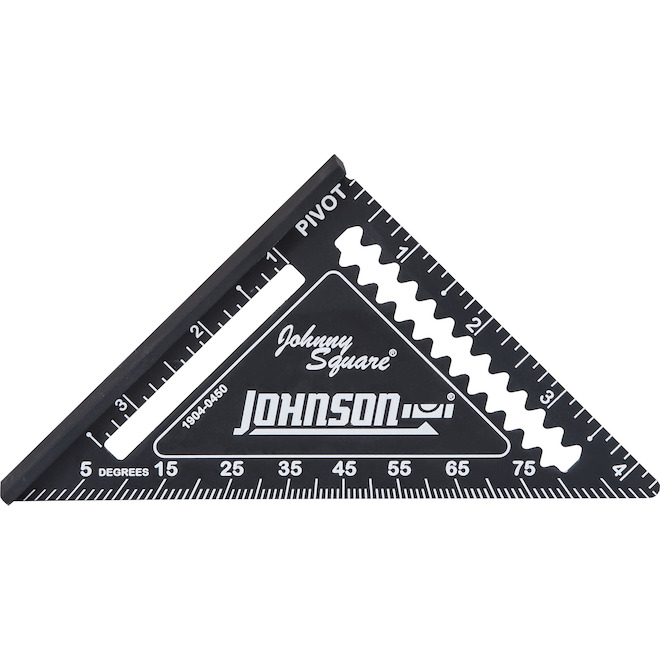 Johnson Level 4.5-in Black Aluminum Square
