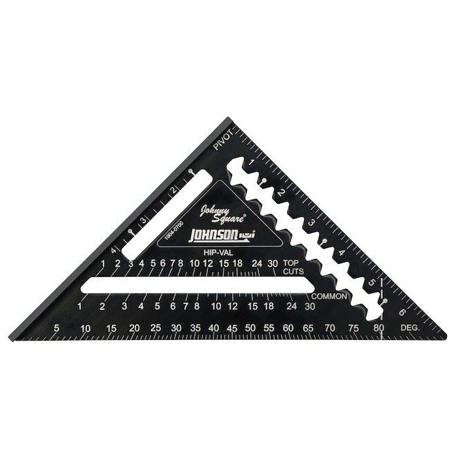 JOHNSON LEVEL & TOOL Équerre Johnson Level 7 po en aluminium noir 1904 ...