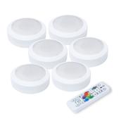 Ecolight 3-in White Magnetic LED Puck Light - 6-Pack