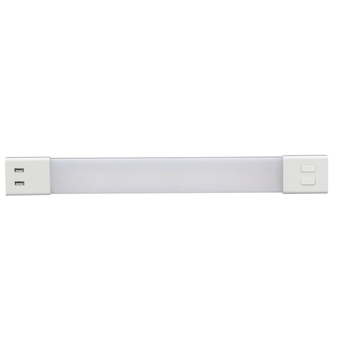 Lampe DEL pour dessous d'armoire avec 2 ports USB Good Earth Lighting, 18 po