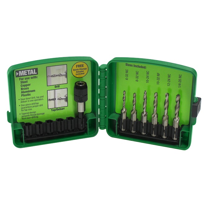 Greenlee 6-32 to 1/4-20 Drill Tap Set 6 Piece DTAPKIT | RONA