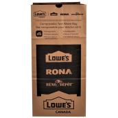 Lowe's 5-Count 30-Gallons Brown Outdoor Paper Leaf Flap Trash Bag in the  Trash Bags department at