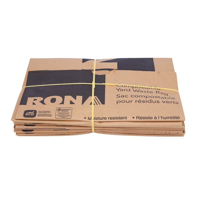 Sacs compostables RONA pour résidus verts, Grand format, 10/pqt