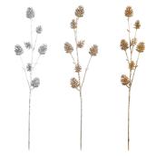 Tiges avec pommes de pin Holiday Living, multicolore, paquet de 3