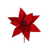 Holiday Living 1-Pack Red Poinsettia Pick - 22-in