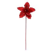 Holiday Living 1-Pack Red Glittered Poinsettia Christmas Pick