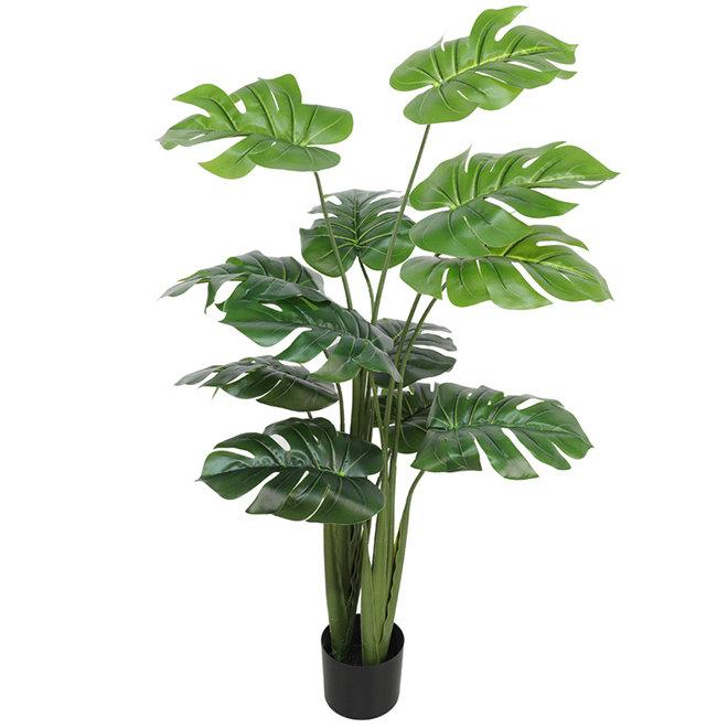 Plante monstera artificielle avec 12 feuilles de Danson Decor, 48 po