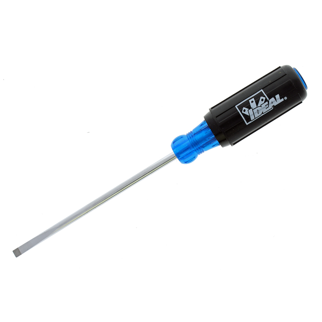 IDEAL Flat-Head Heavy Duty Screwdriver with Cushion-Grip Handle