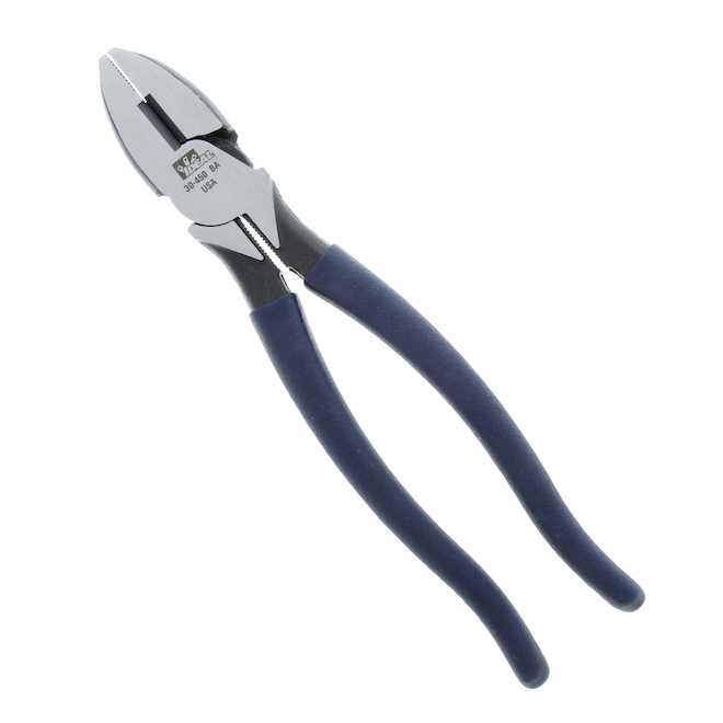 IDEAL 9-1/2 In. Dipped Grip Lineman Pliers