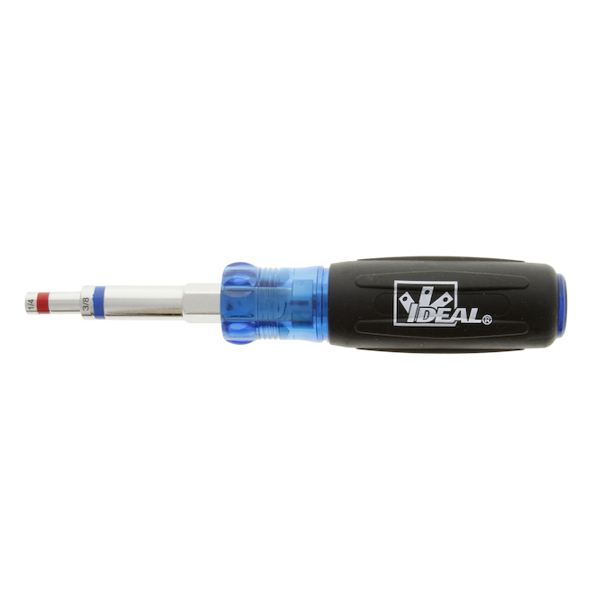 IDEAL 7-in-1 Nut Driver with Cushioned Grip and Multiple Bits