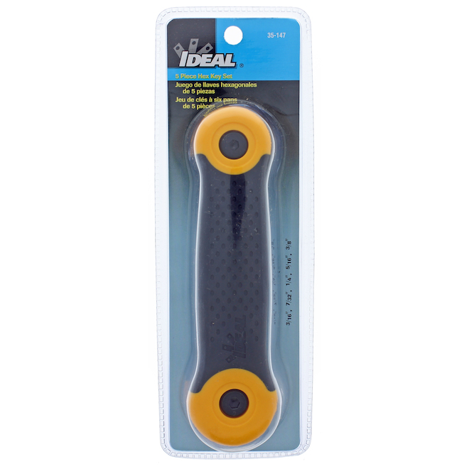 IDEAL Folding Hexagonal Key Set, 5 Bits