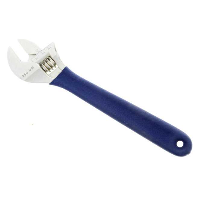 IDEAL Adjustable Steel Wrench with Extra Wide Jaws, 10-in