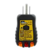 IDEAL GFCI 120 Volts Black Receptacle Tester with LED Indicator