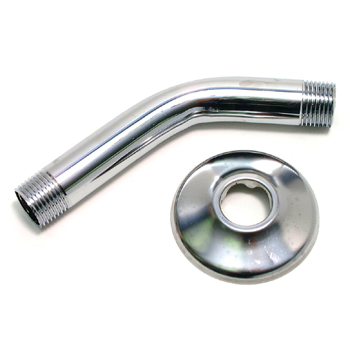 Master Plumber 1.5-in x 6-in Shower Arm - Chrome Finish