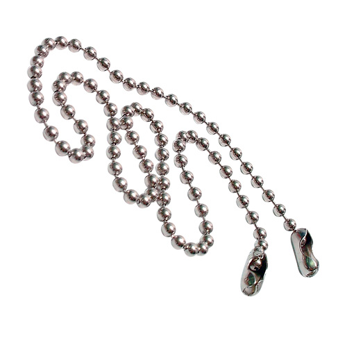 Beaded Chain - 2 Couplings - 15"