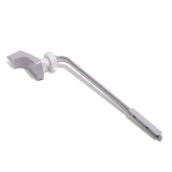 Master Plumber Plastic Tank Lever - Silver Grey Finish - Front Side Mounting - 8-in L