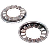 Flat Rosettes - 2/Pack - Stainless Steel