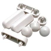Protecteurs en plastique pour siège de toilette, blanc