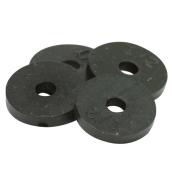 Flat Faucet Washer - 1/2" x 3/4" - 4/Pack - Black
