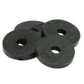 Rondelle plate de robinet, 3/4" x 7/8", 4/pqt, noir