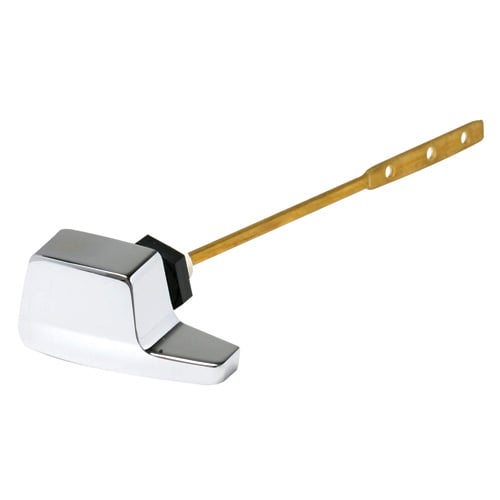 Poignée De Chasse D'eau Chromée De Rechange Pour WC - Levier En Alliage De Zinc Universel (19-30 Mm) | Kit De Remplacement Facile à Installer Avec Un Tournevis